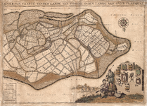 D17-27 Generale Caarte vanden lande van Voorne inden lande van Over Flacquee , ca. 1698